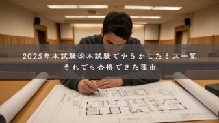2025年本試験⑤｜本試験でやらかしたミス一覧｜それでも合格できた理由