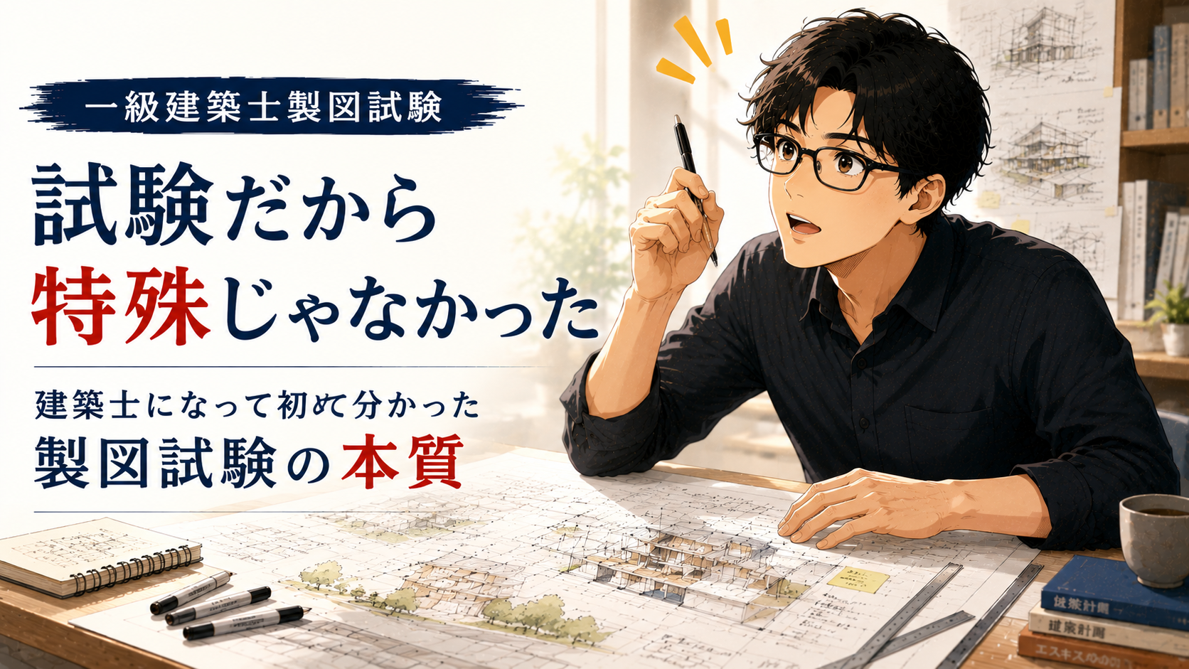 試験だから特殊、ではなかった｜建築士になって初めて分かった製図試験の本質