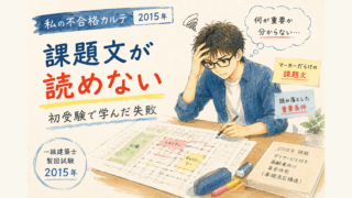 私の不合格カルテ2015年｜初受験で学んだ「課題文が読めない」という失敗